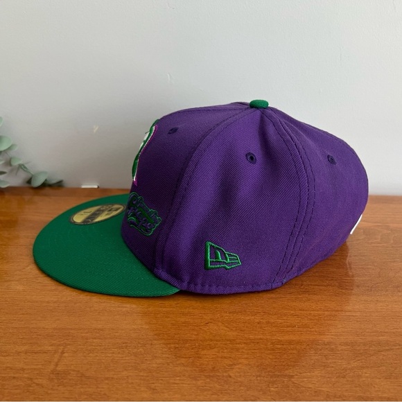 59Fifty Baseball Hat Colorado Rockies Big League Chew Ground Ball Grape 7 1/4 - Picture 5 of 13
